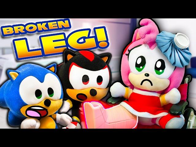 Amy's BROKEN LEG!! - Sonic & Amy Plush Squad