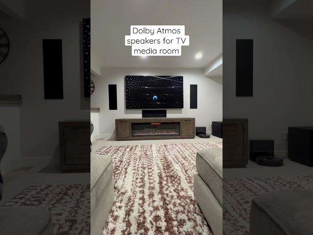 Dolby Atmos for TV Streaming in Basement Media Room #shorts #renovation #homeimprovement