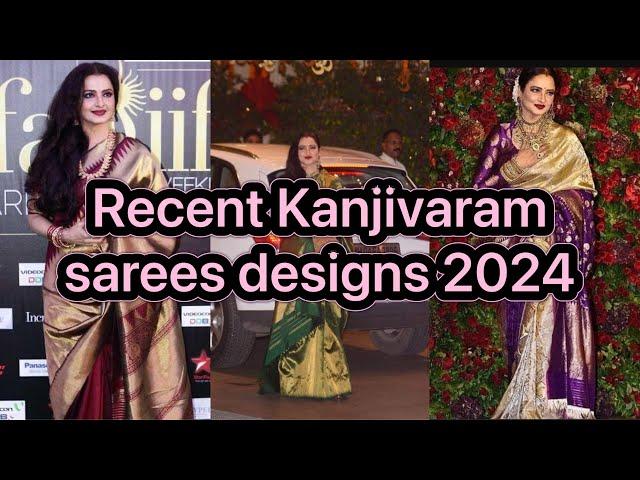 20+ top Kanjivaram sarees collection 2024 | kanjivaram silk sarees designs 2024 #viral