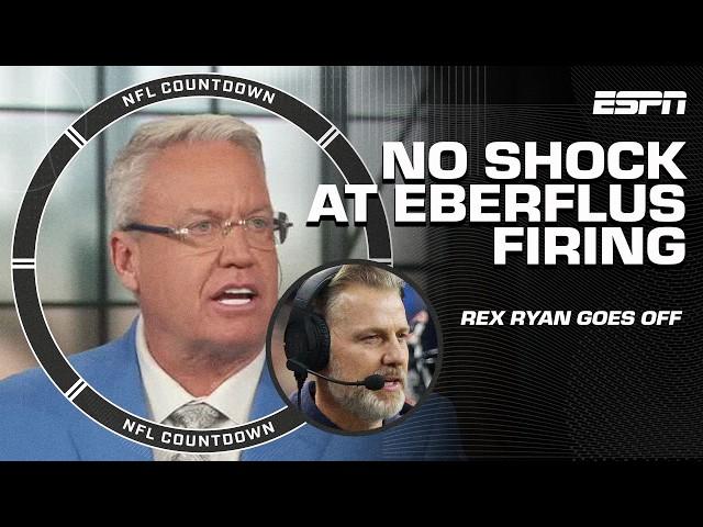 Rex Ryan GOES OFF on Matt Eberflus' MISTAKES ️ 'What the hell was he thinking?' | NFL Countdown