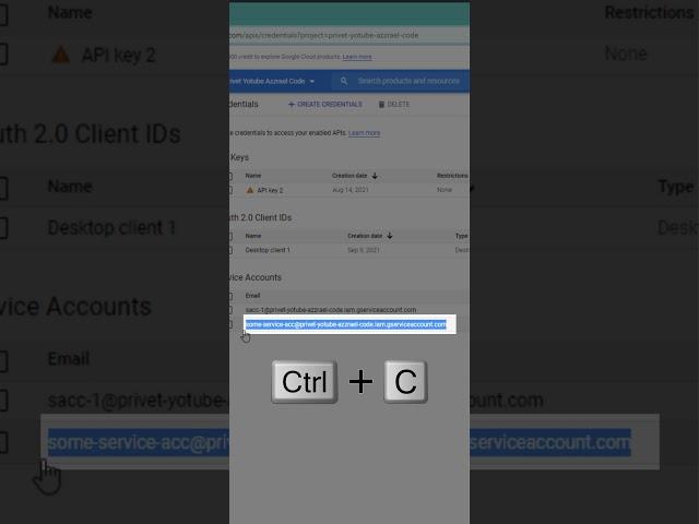 Create a Google Cloud Platform Service Account in 1 minute #shorts