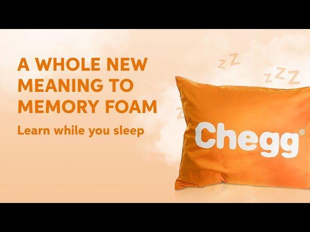 Introducing The Chegg Osmosis Pillow: A revolutionary way to learn while you sleep