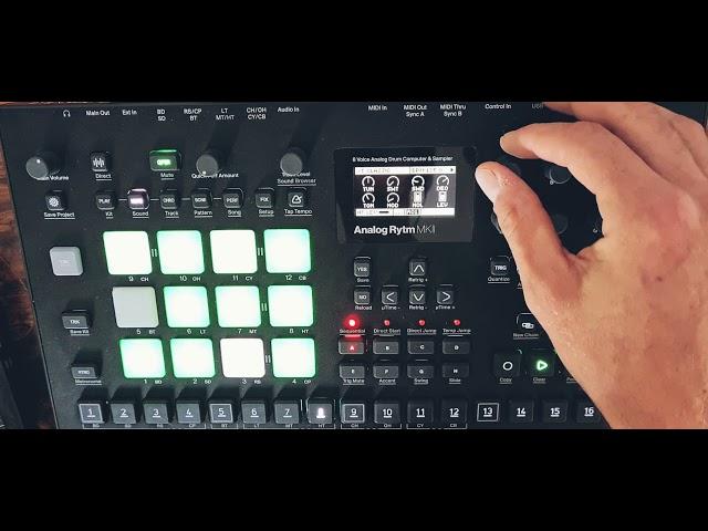 Elektron Analog Rytm MK2 Techno Performance Resampling Kick #techno #sampling #record #kickdrum