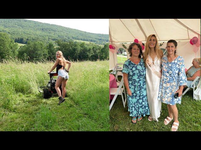 Farm girl Summer pt. 2! | MY bridal shower, catering & berry field update