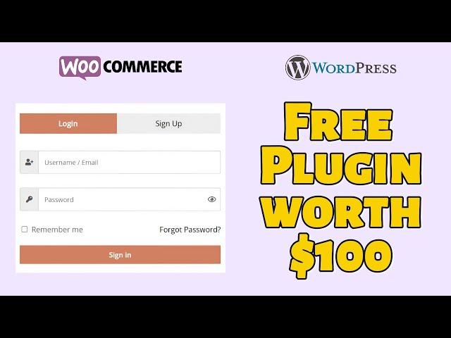 Customize WooCommerce Login & Signup Forms for a Better User Experience. XootiX Free Plugin Tutorial