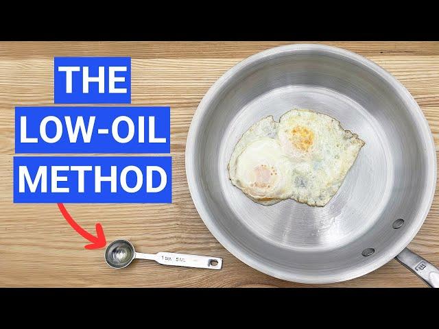 Eggs in a Steel Pan With No Sticking (Low Oil Method)