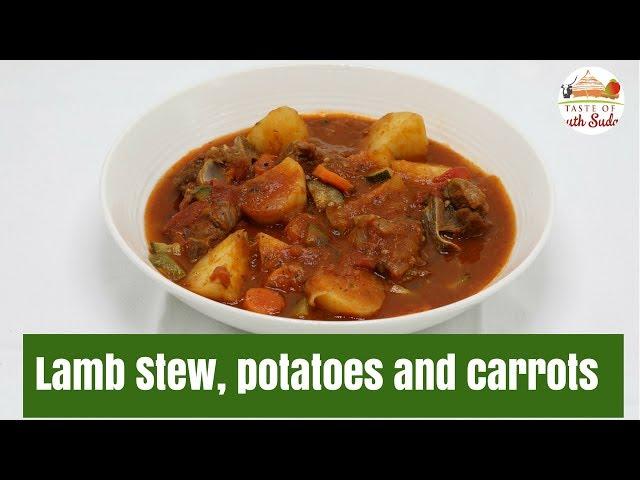 Lamb Stew, Potatoes and Carrots II African food