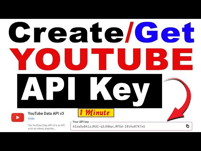 How to Get YouTube API Key 2024 | Create YouTube API Key ( YouTube Data API v3 )