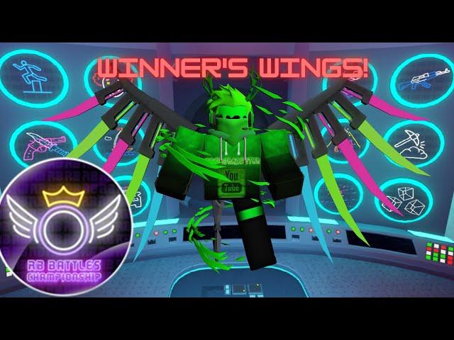 I GOT THE WINNER'S WINGS! (546th WINNER!) | RB Battles Roblox