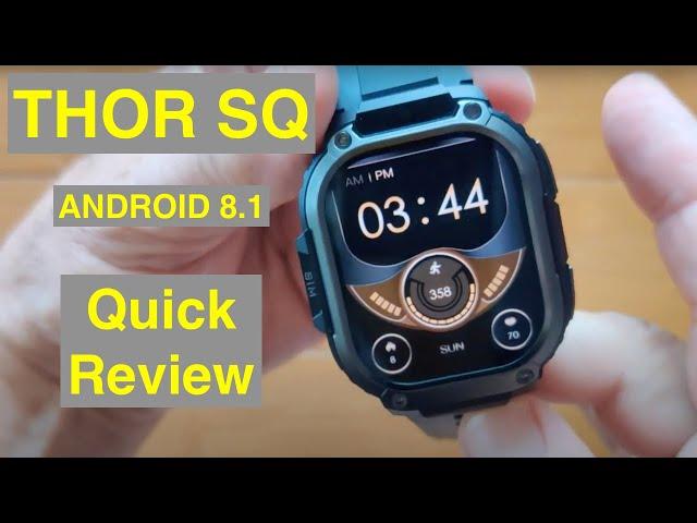 ZEBLAZE THOR SQ Android 8.1 AMOLED 2.13” Square Screen 2GB/16GB 4G GPS Smartwatch: Quick Overview