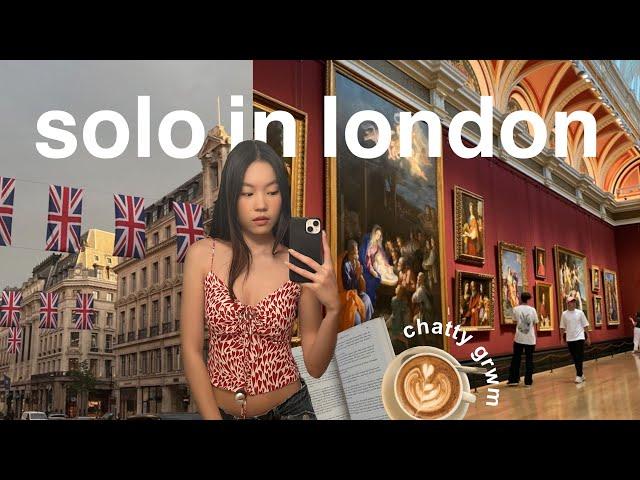 solo date in london  v-day chatty grwm, art museums, cafes