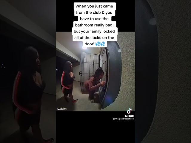 She peed on her self #funny #tiktok