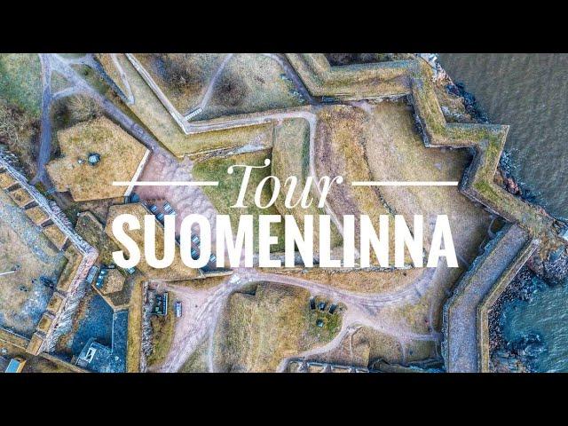 Suomenlinna Sea Fortress, Helsinki (4K Aerial Video)