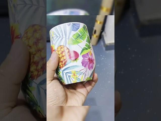 High speed 6 colors Stainless steel  Tumbler Helix UV 360 rotary printer