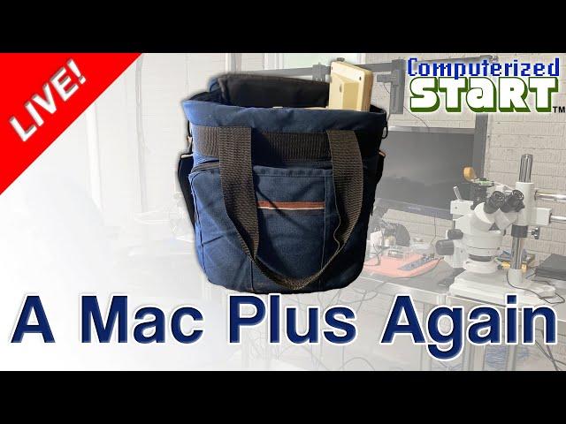 A Mac Plus Again: Putting the Broken Mac Plus Into a Restored Case! (Computerized Start™ Live)