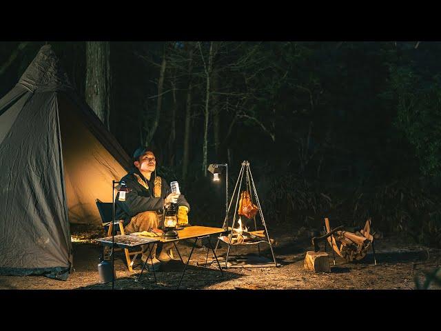 Cozy Solo Camping: Japanese Forest ASMR