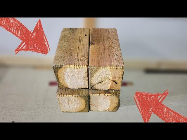 Save Your Scrap 4x4 Wood | Waste to Cool Woodworking Project