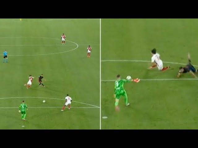 Marc-Andre ter Stegen Mistake vs Monaco  lead to Eric Garcia RED CARD, Monaco vs Barcelona