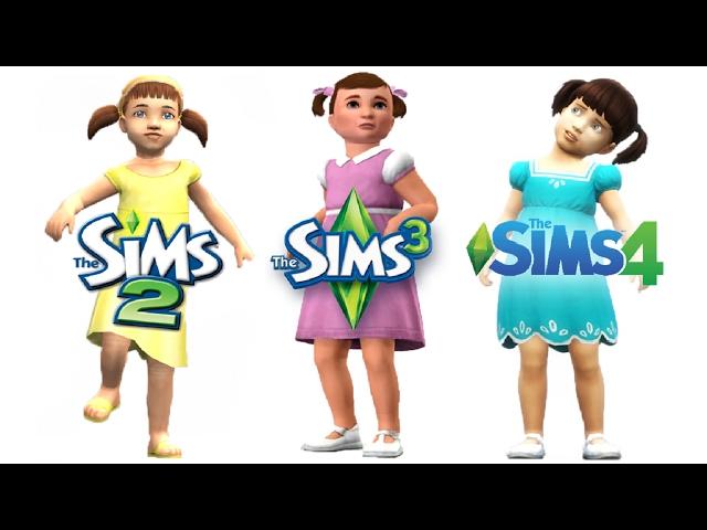  Sims 2 vs Sims 3 vs Sims 4 : Toddlers