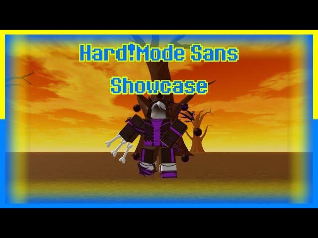 Hard!Mode Sans  + 1v1 [Showcase] [Unknown Battle Simulator]