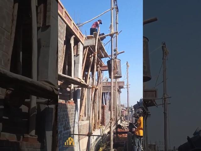 Slab Concreting Process | Slab Concreting | Concrete Pump | #slab #construction #concrete #shorts
