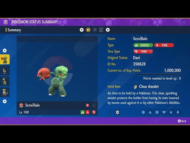 Scovillain - Solo - 7 Star Serperior Raid - Pokemon Scarlet/Violet