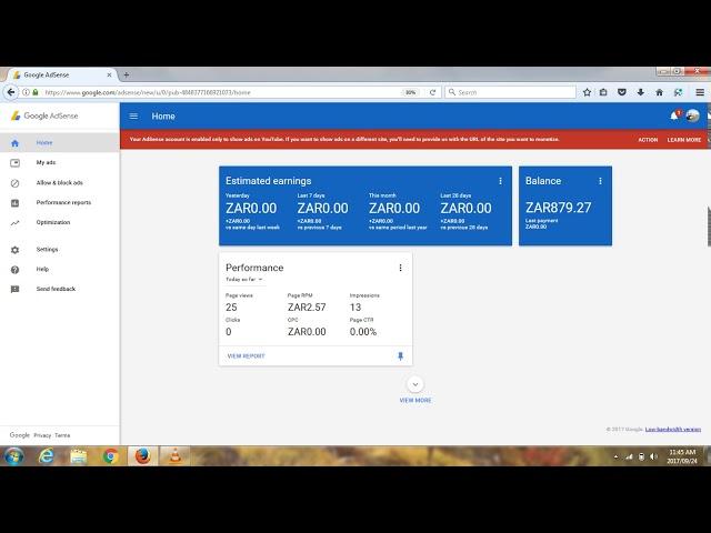 How to Remove the Red AdSense Youtube Warning - Your Account is Not Monetized to Show Content Ads