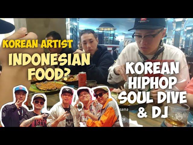 Korean HipHop artists eat Indonesian food. 소울다이브 인니 음식 체험