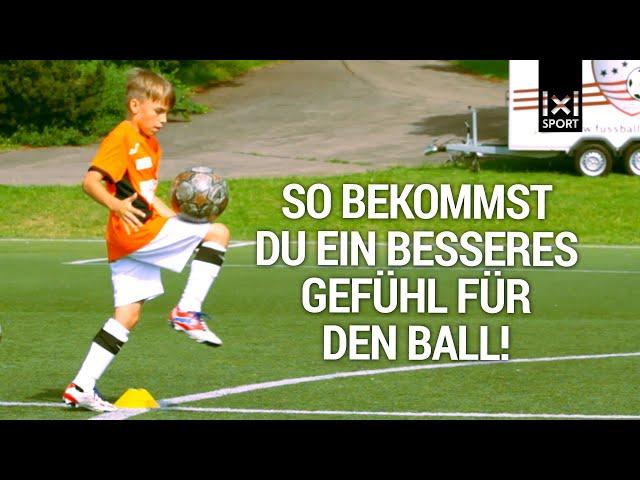 Fußballtraining für Kinder  Technikerkreis - Fussball-Übung für mehr Ballgefühl