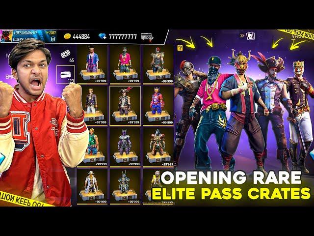 Opening 40,000 Rare Elite Pass Creates [ RIP 1M Diamonds ] Garena Free Fire