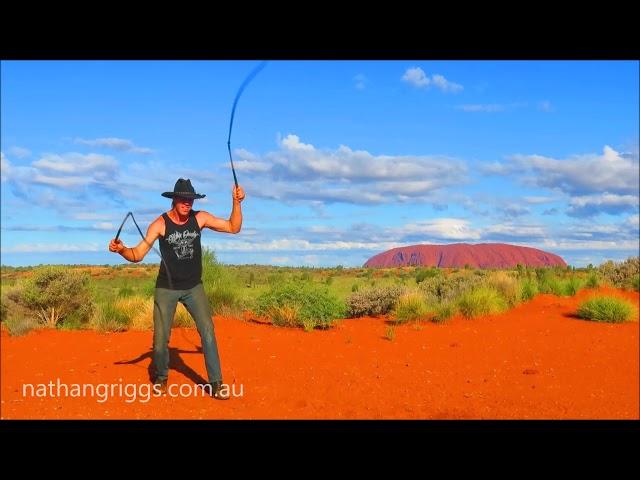 Nathan Griggs Whip Cracking to Cotton eye joe at Uluru