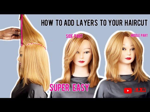  DIY  ️  LAYERED HAIRCUT / Coupe de cheveux à réaliser soi-même