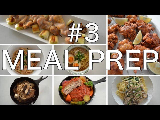 Japanese MEAL PREP #3 Hamburger steak, Karaage, Yakitori,Ramen and more!  (EP143)