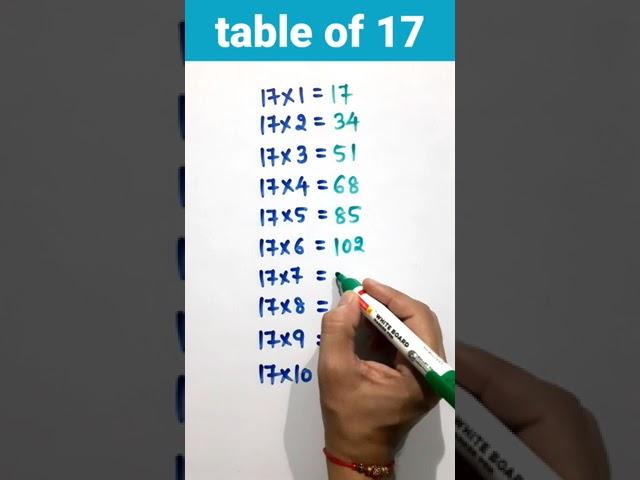 table of 17 #trending_table