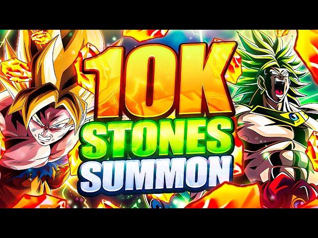 10,000+ STONES READY!! LR Broly & SSJ Goku Worldwide Part 1 Summons | DBZ Dokkan Battle