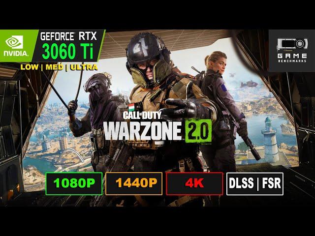 COD WARZONE 2 | 3700x RTX 3060 Ti | 1080P | 1440P | 4K | DLSS | FSR | Benchmark