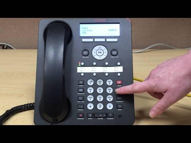 Using the Avaya 1408 Desktop Phone