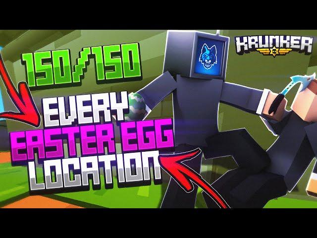 How to find EVERY EASTER EGG in the Krunker Easter Event! (UNOBTAINABLE SKIN PRIZE!)