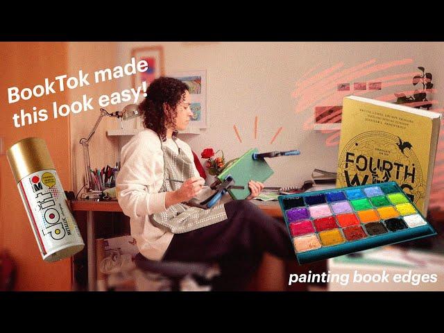I tried the painted book edges from BookTok 