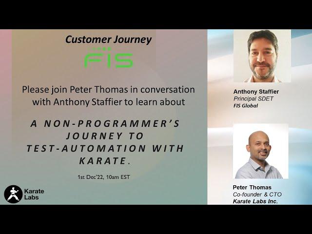 A Non-Programmer’s journey to test-automation with Karate.