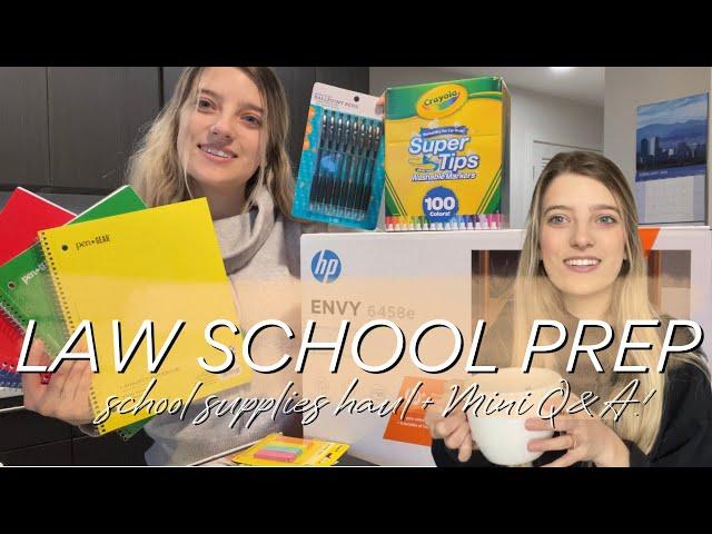 PREPARING FOR MY 3RD YEAR OF LAW SCHOOL | SCHOOL SUPPLIES HAUL & ONLINE LAW SCHOOL Q&A | NWCU LAW