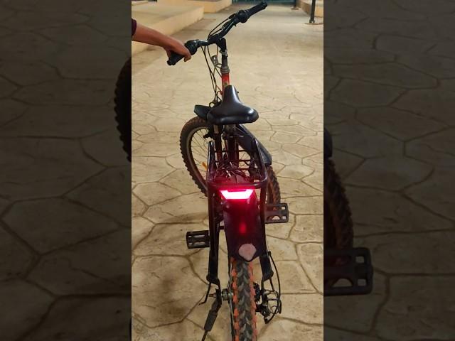 How to make cycle brake light at home | #shorts #cyclelight #youtubeshorts