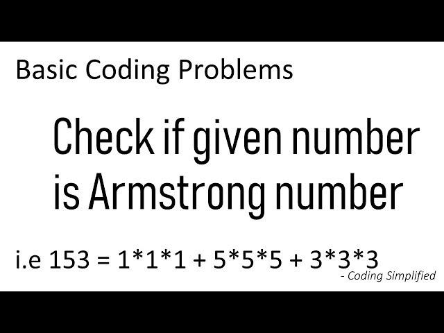 Check if given number is Armstrong number | Java