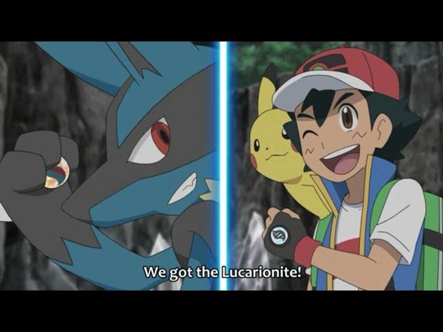 Ash And Lucario Got Lucario's Mega Stone LucarioNite || Pokemon Journeys Episode 84.