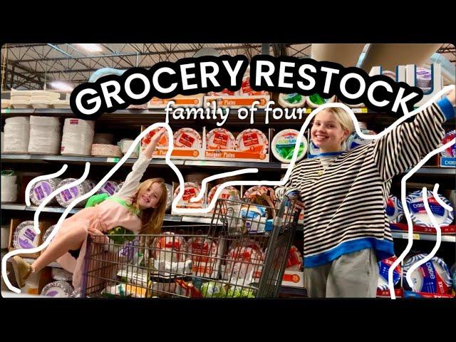 restock our groceries with us!! + how we save money on groceries as a family of four