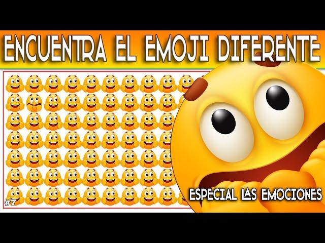 JUEGO De Las EMOCIONES  ENCUENTRA  LAS DIFERENCIAS ⭕ EMOJI DIFERENTE  Diferencias FÁCILES