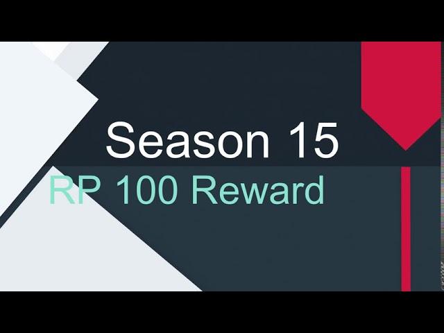 Season 15 Royale Pass 100 RP Reward Pubg Mobile