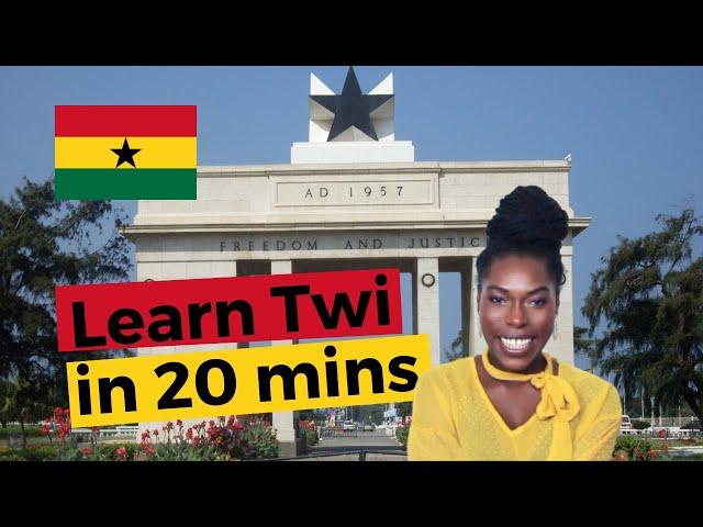 LEARN TWI IN 20 MINUTES: Basic Twi lessons for Beginners and Tourists | Akwaaba| With Adwoa Lee