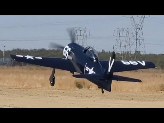 GIANT SCALE R/C F8F BEARCAT..TRIUMPH AT LAST!