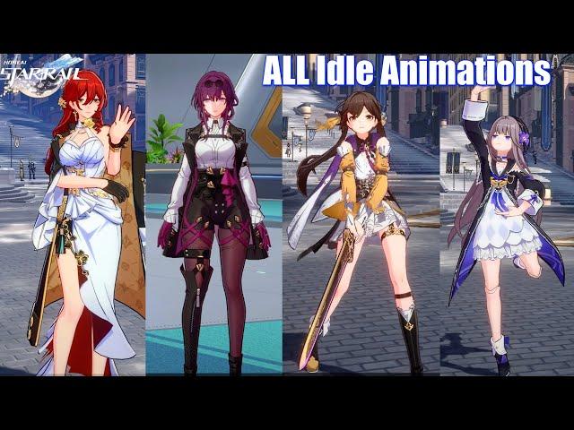 Honkai Star Rail - All Characters Idle Animations So Far (Closed Beta 2)